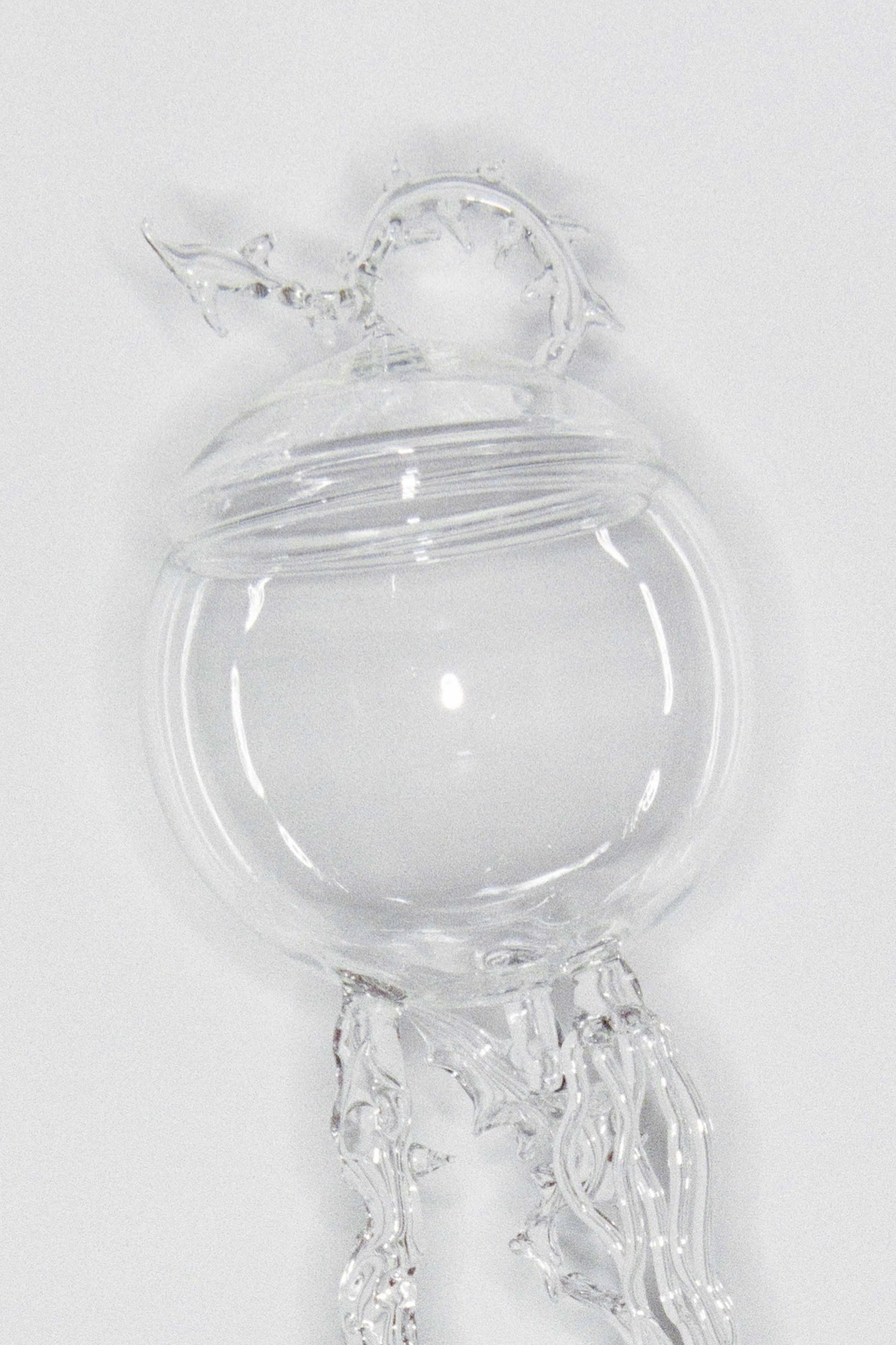 Glass Jug with Feet and Lid