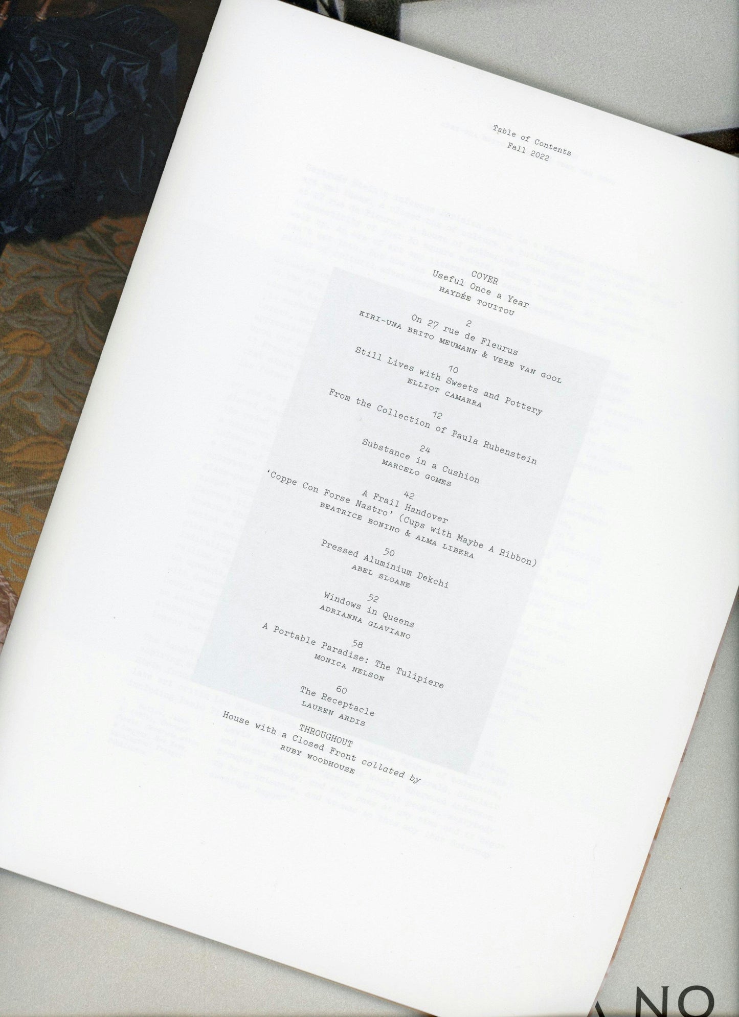 Publication 01 Substance in a Cushion