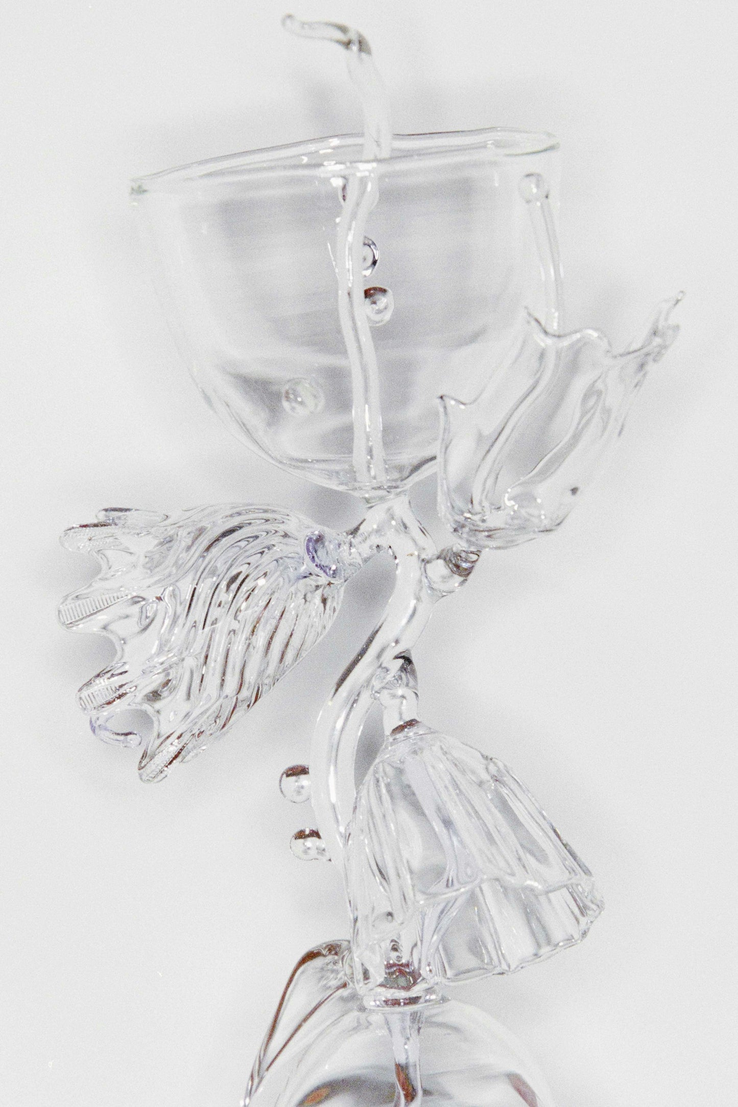 Glass Flower Vessel