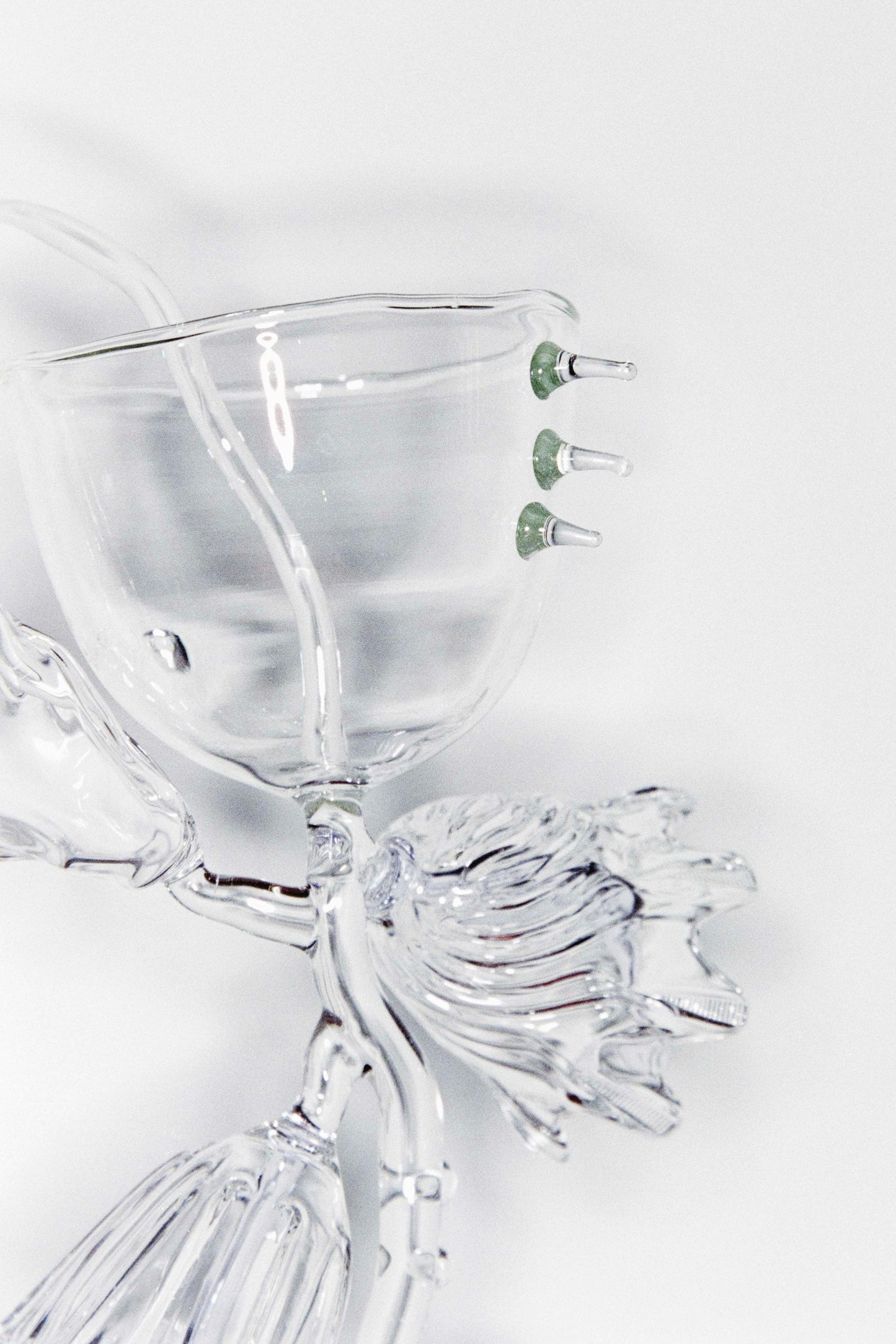 Glass Flower Vessel