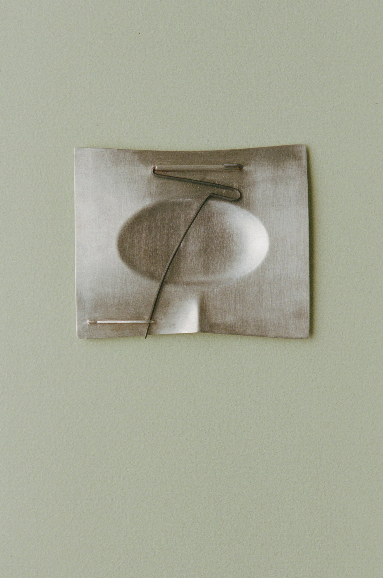 Sterling Silver & Steel Brooch