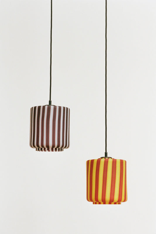 Candy Striped Hanging Light