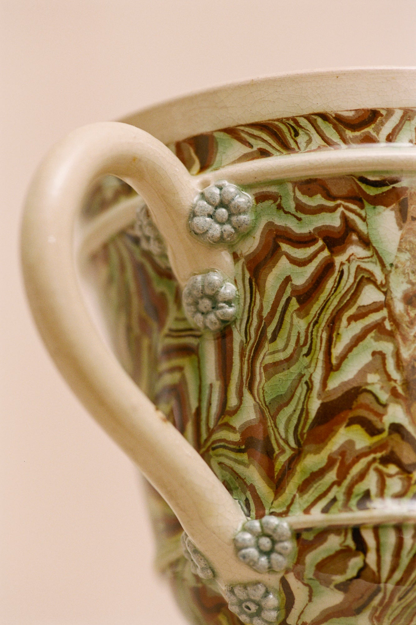 Agateware Cup & Saucer