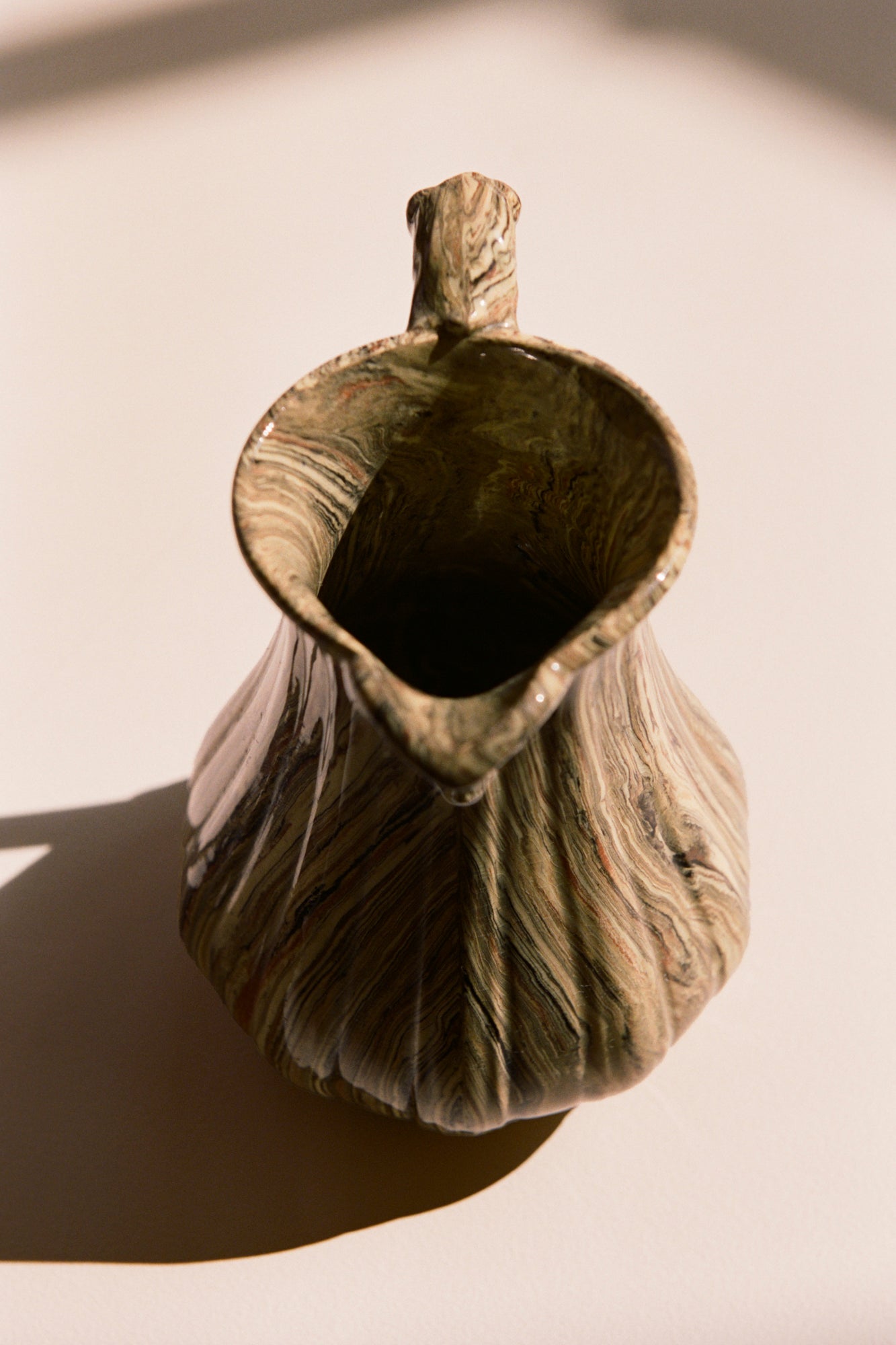 Agateware Pitcher