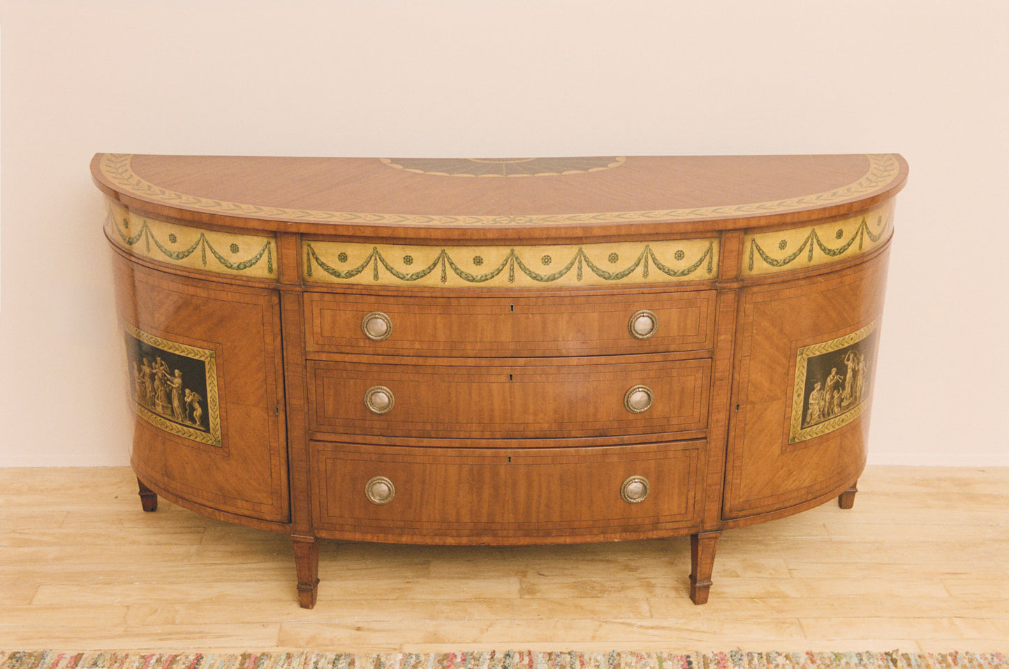 George III Demi-Lune Credenza