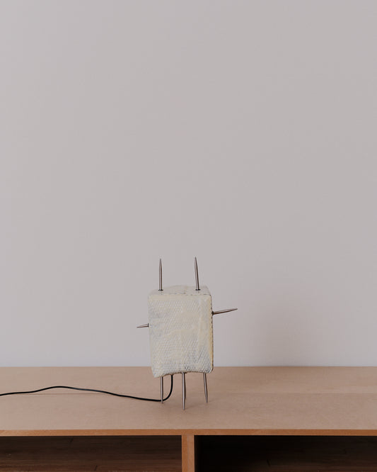 Pierced Box Lamp #2 (White)