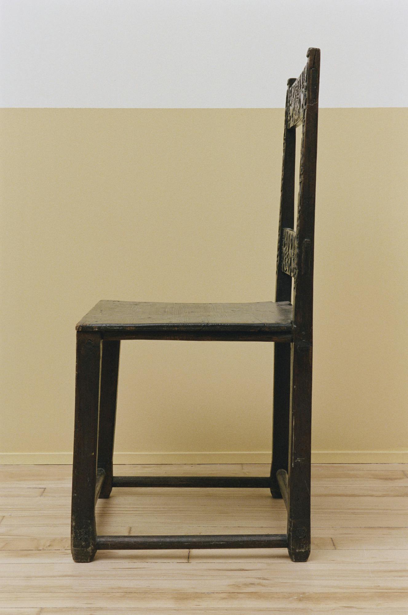 Carved Folk Art Chair