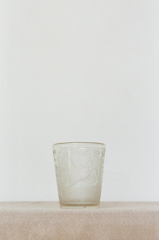 Etched Drinking Glass