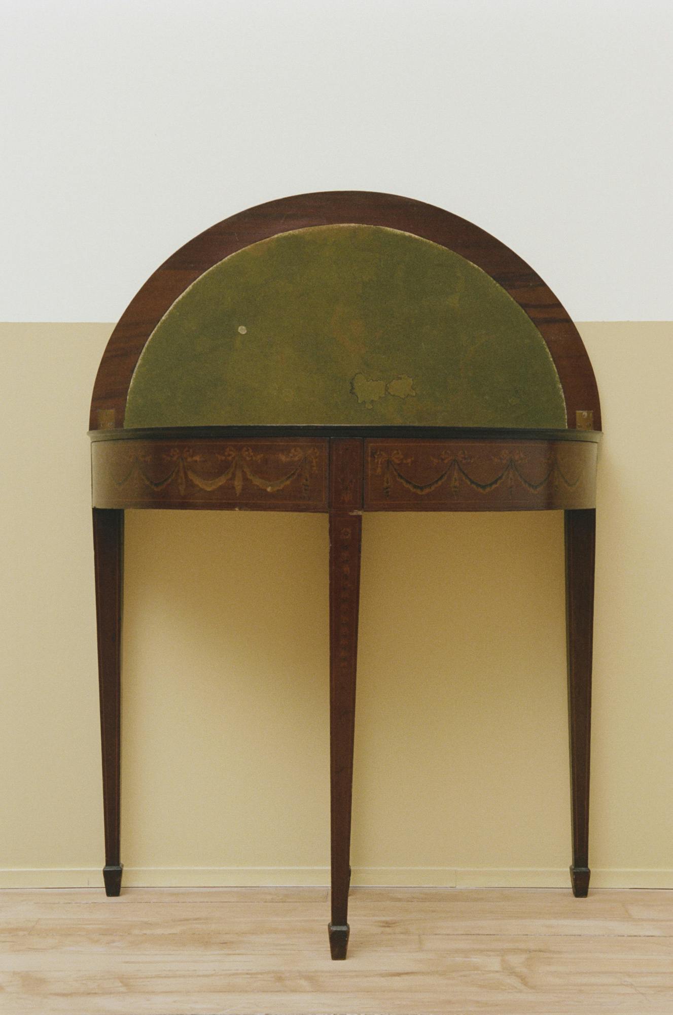 George III Demilune Card Table