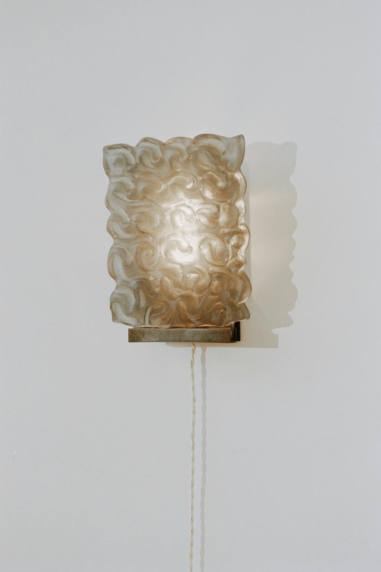 Glass Sconce 010 (Charcoal)