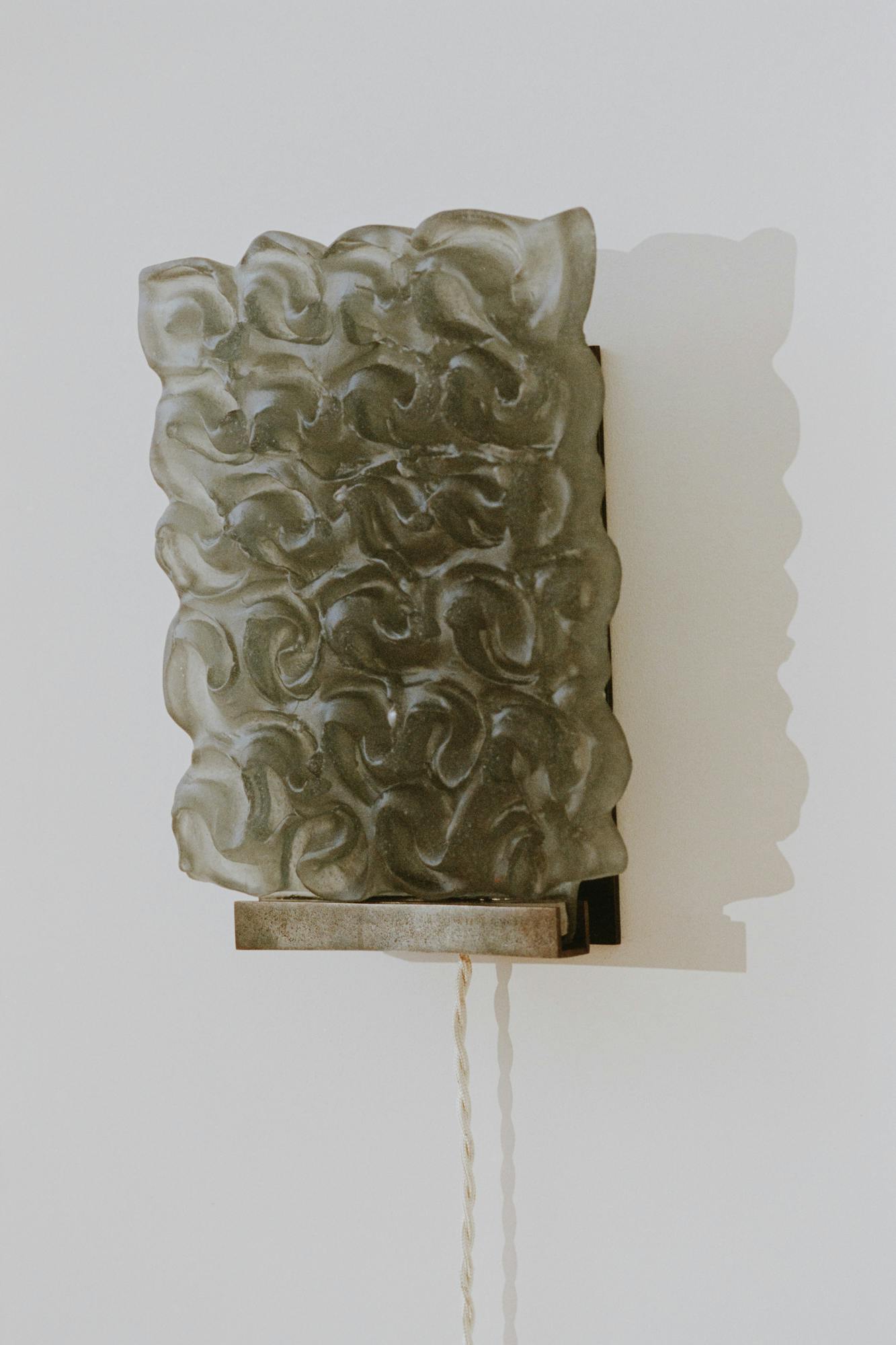 Glass Sconce 010 (Charcoal)