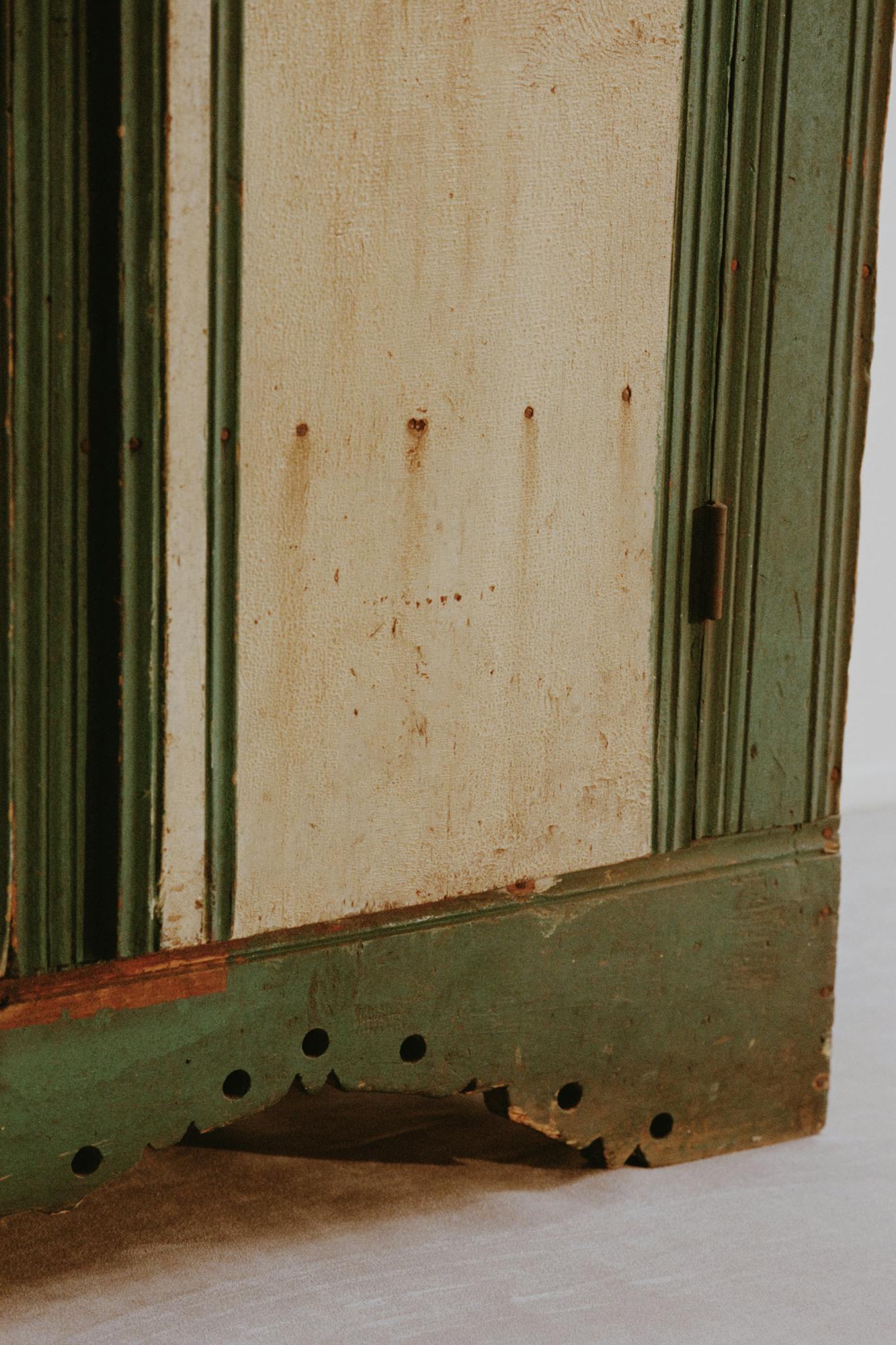 Folk Art Painted Cupboard