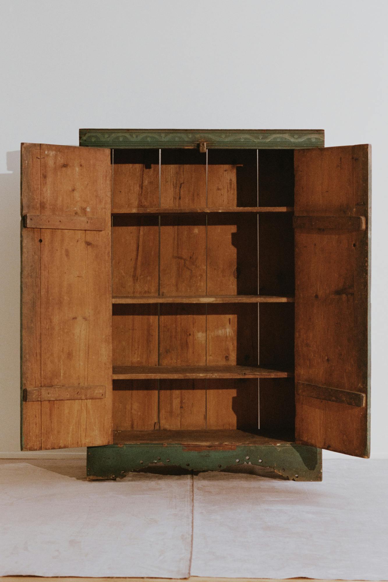 Folk Art Painted Cupboard