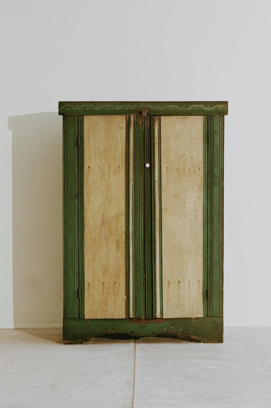 Folk Art Painted Cupboard
