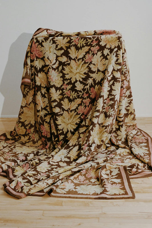 Large Romanian Bessarabian Flat Kilim Rug