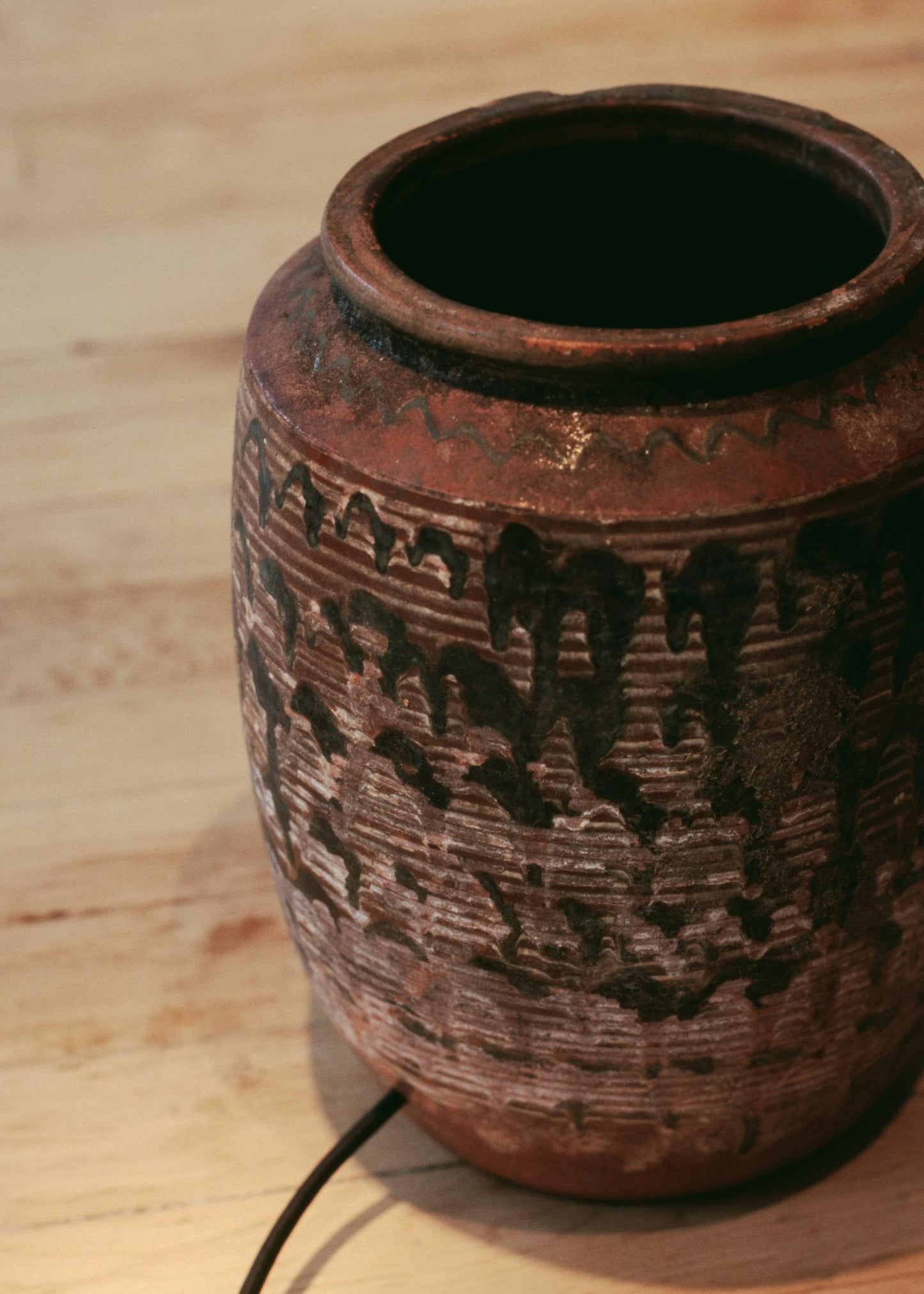 Painted Pot Lamp
