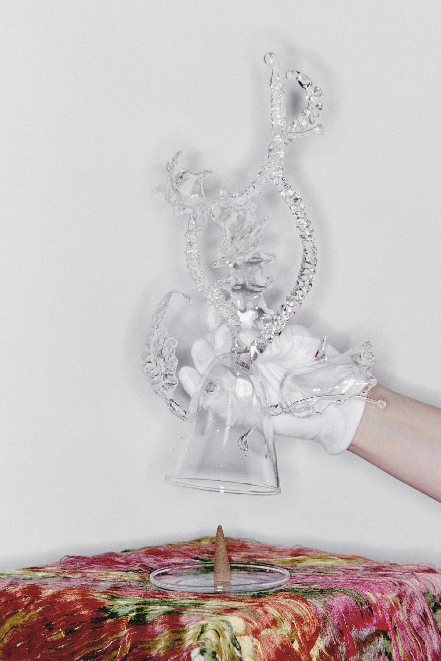 Glass Cone Incense Holder