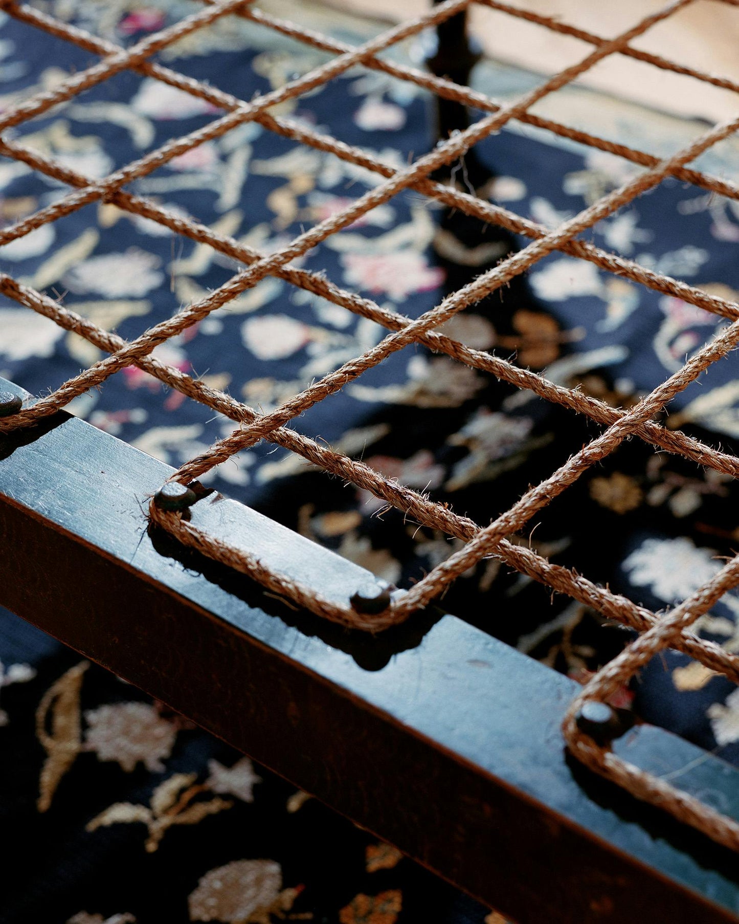 Hand Painted Rope Daybed