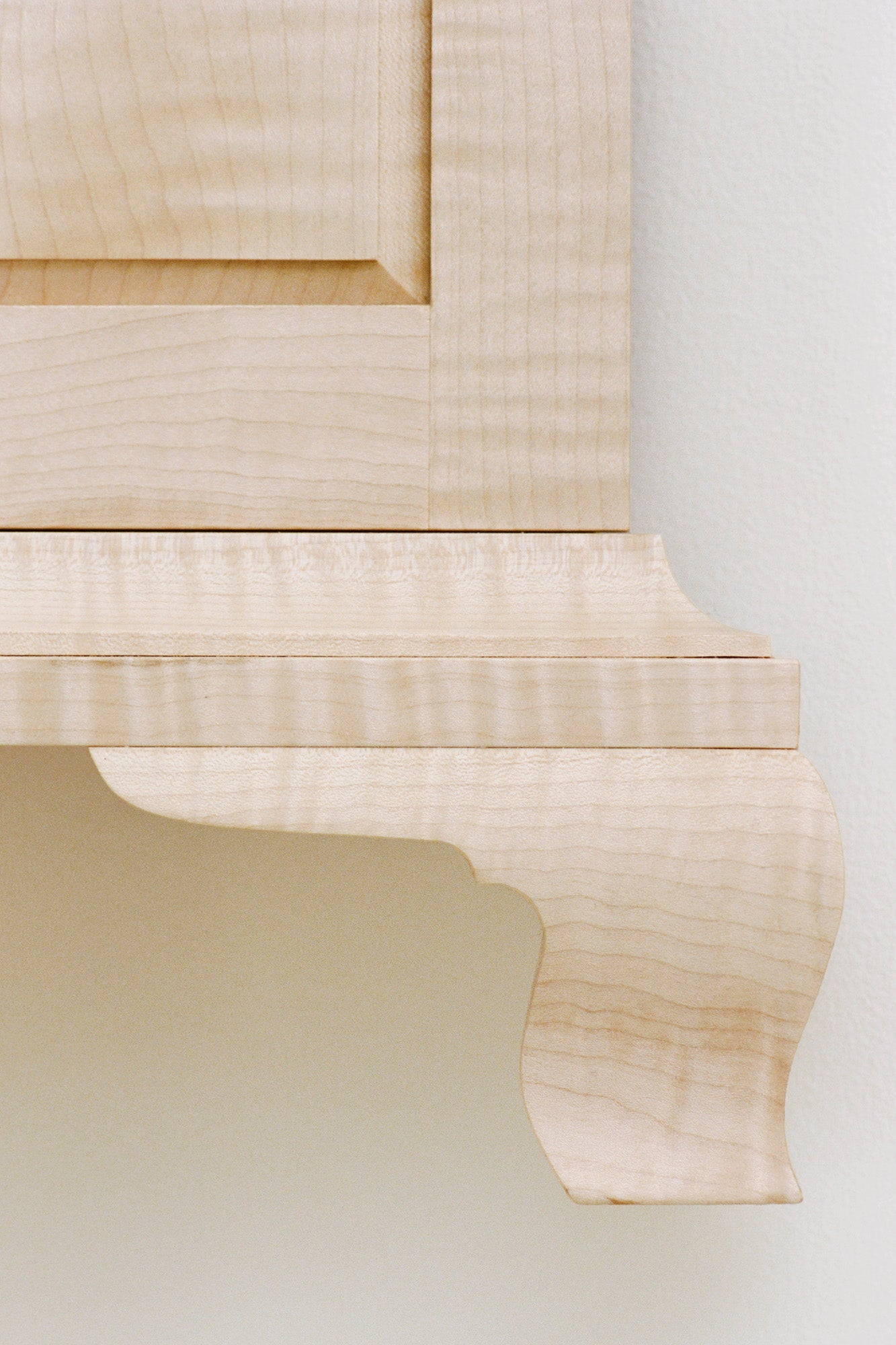 Corner Cabinet In Curly Maple