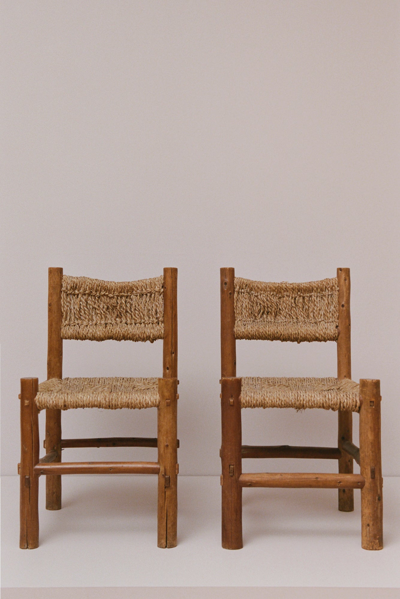 Pair of Chairs from St. Paul’s Catholic Church in Karuizawa, Japan