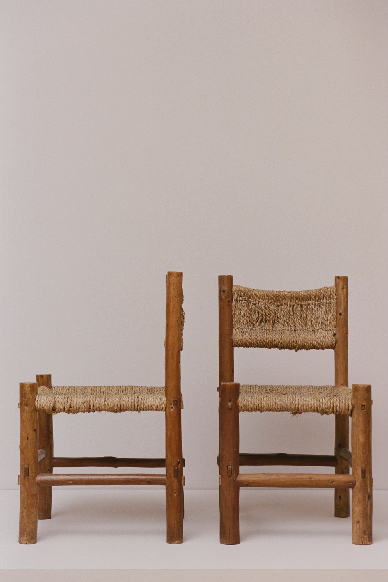 Pair of Chairs from St. Paul’s Catholic Church in Karuizawa, Japan