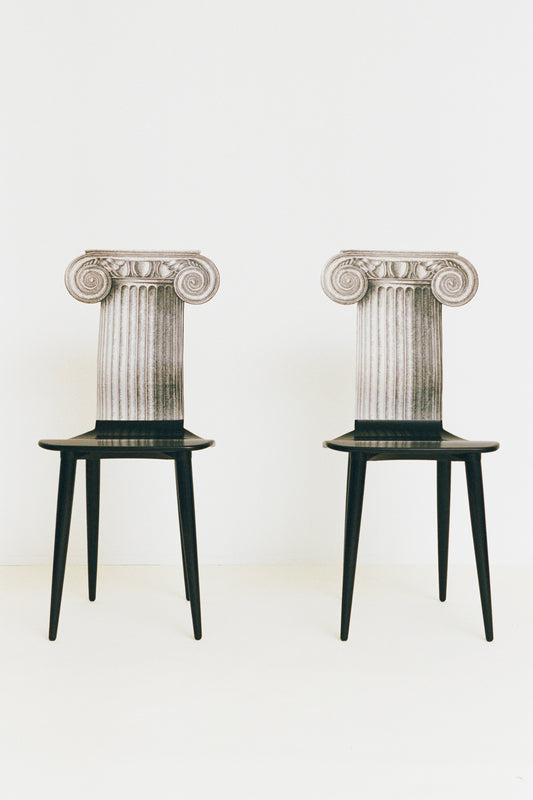 Pair of Capitello Ionico Chairs