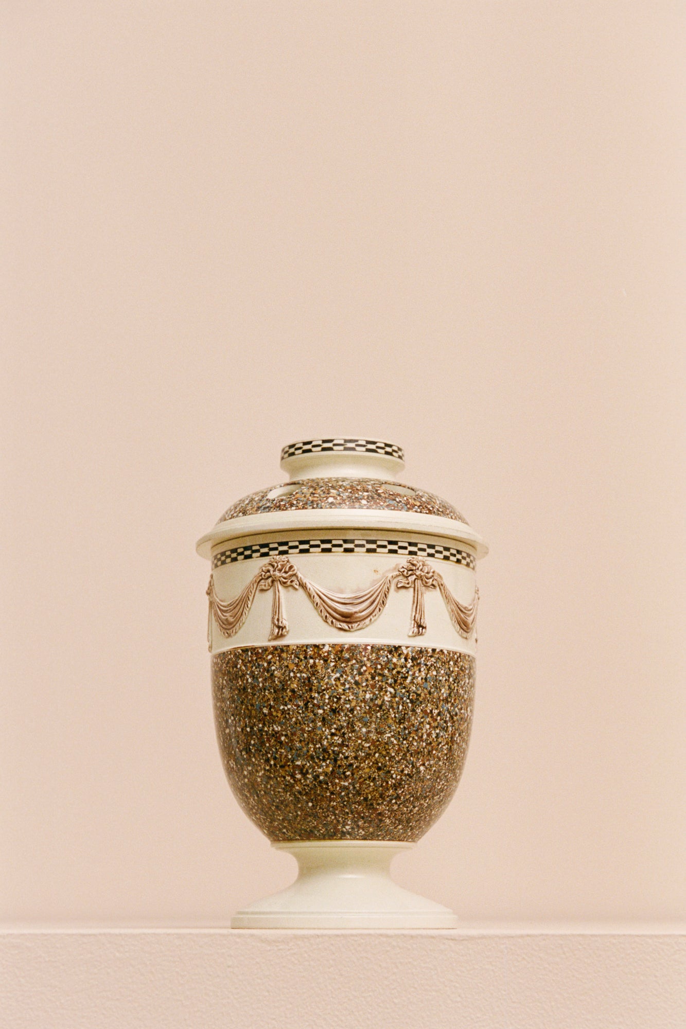 Agateware Potpourri Vessel