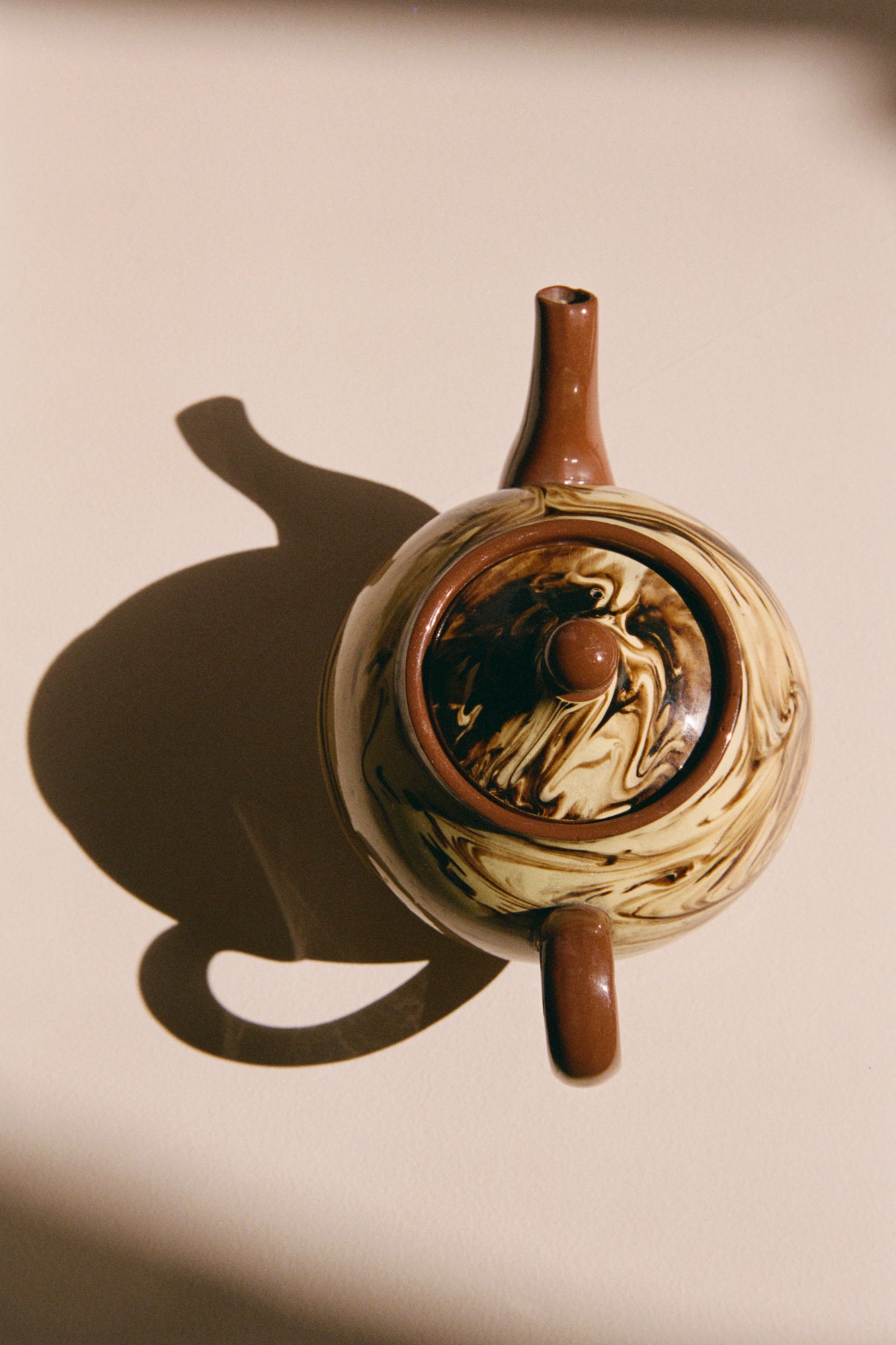 Agateware Teapot