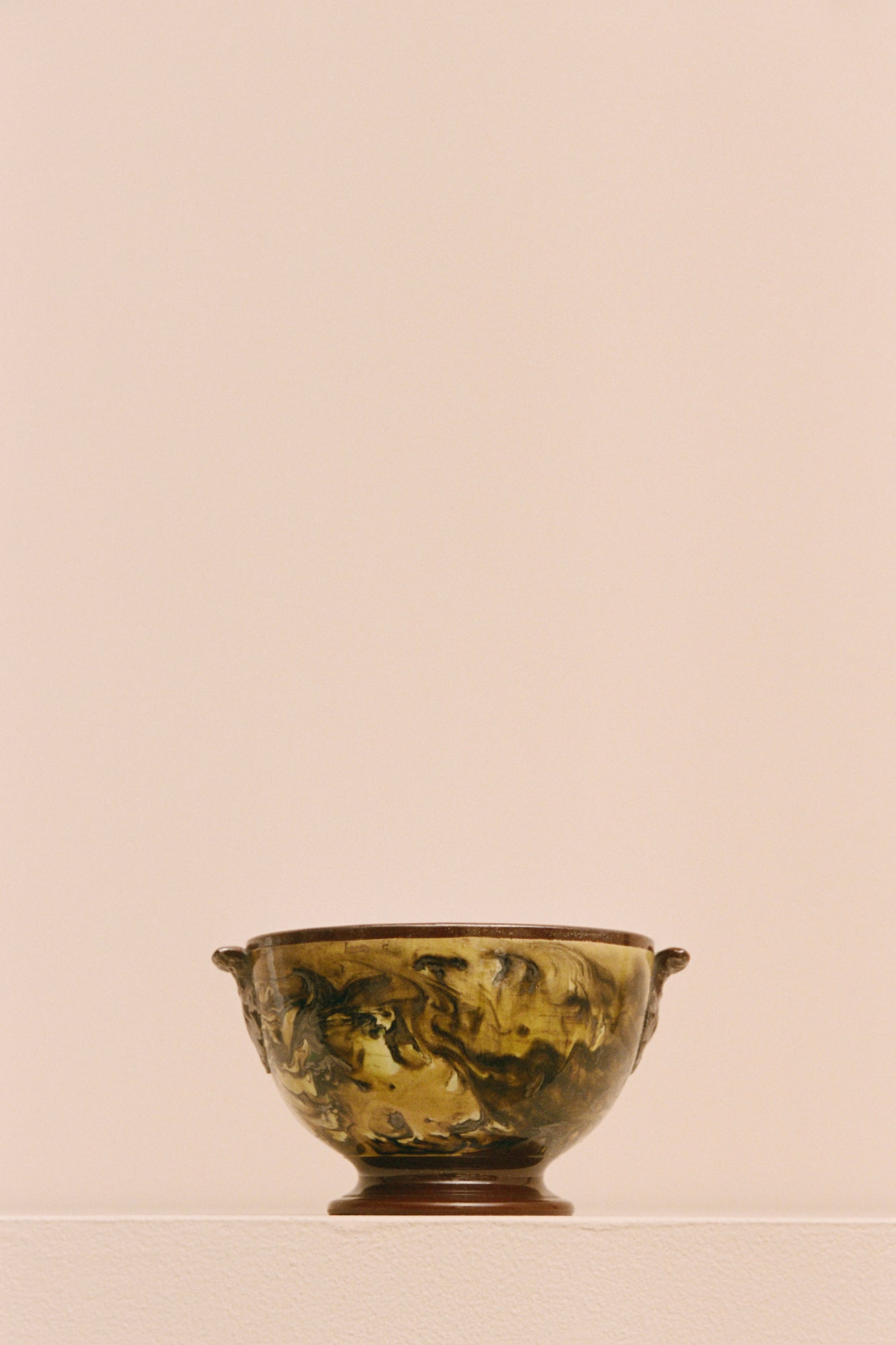 Agateware Sugar Bowl