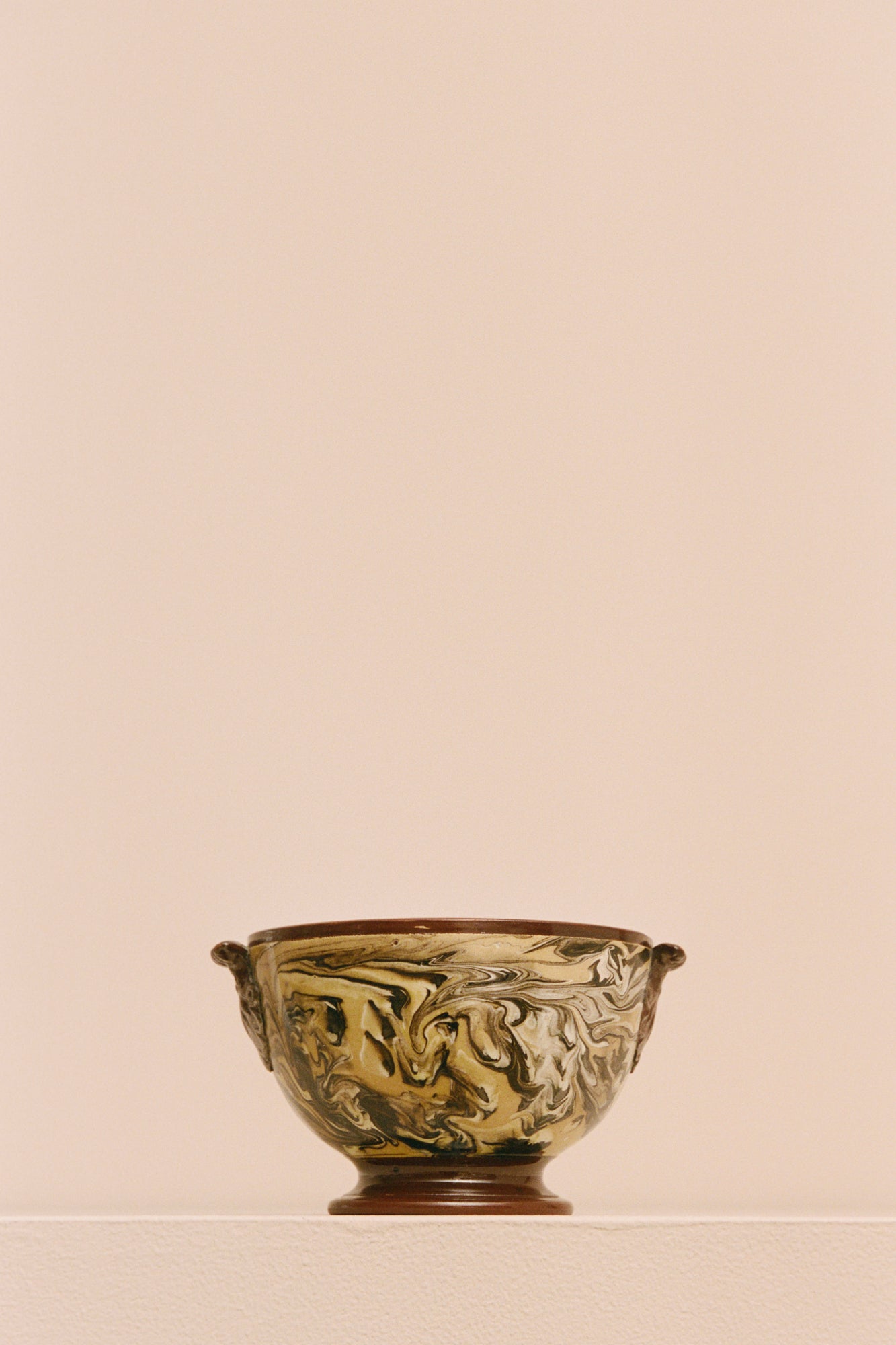Agateware Sugar Bowl
