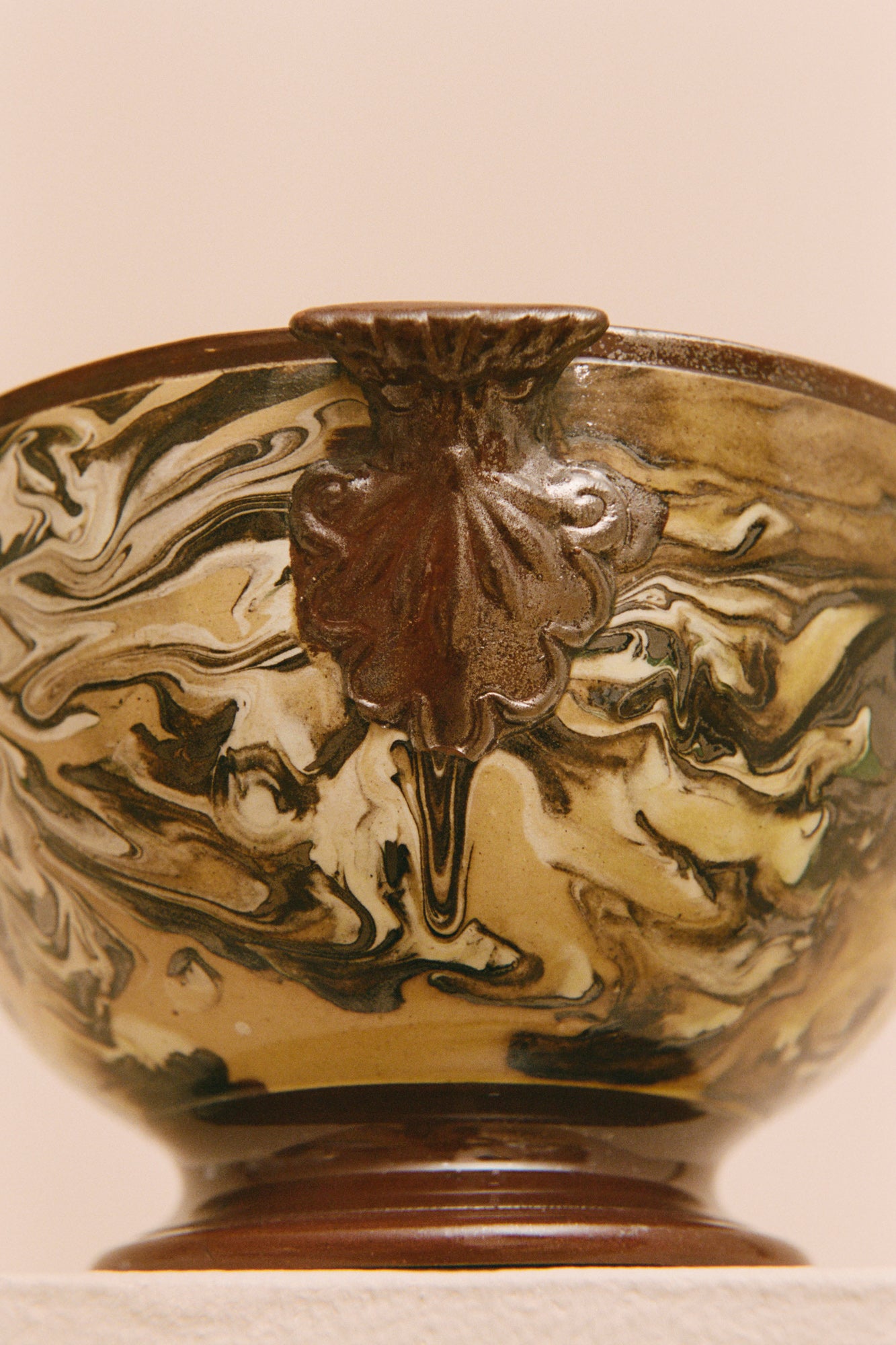 Agateware Sugar Bowl