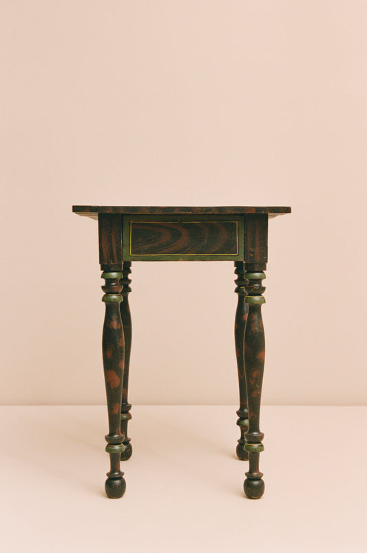 Paint-Decorated One Drawer Stand