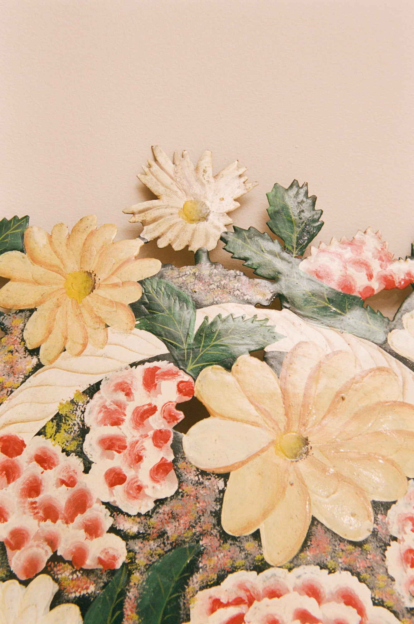 Toile Floral Fire Screen