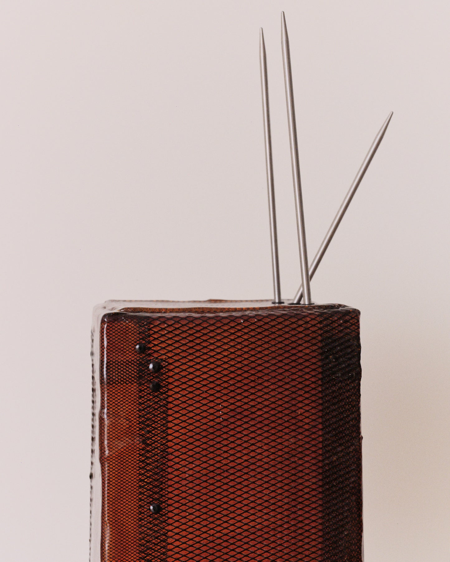 Pierced Box Lamp #1 (Amber)