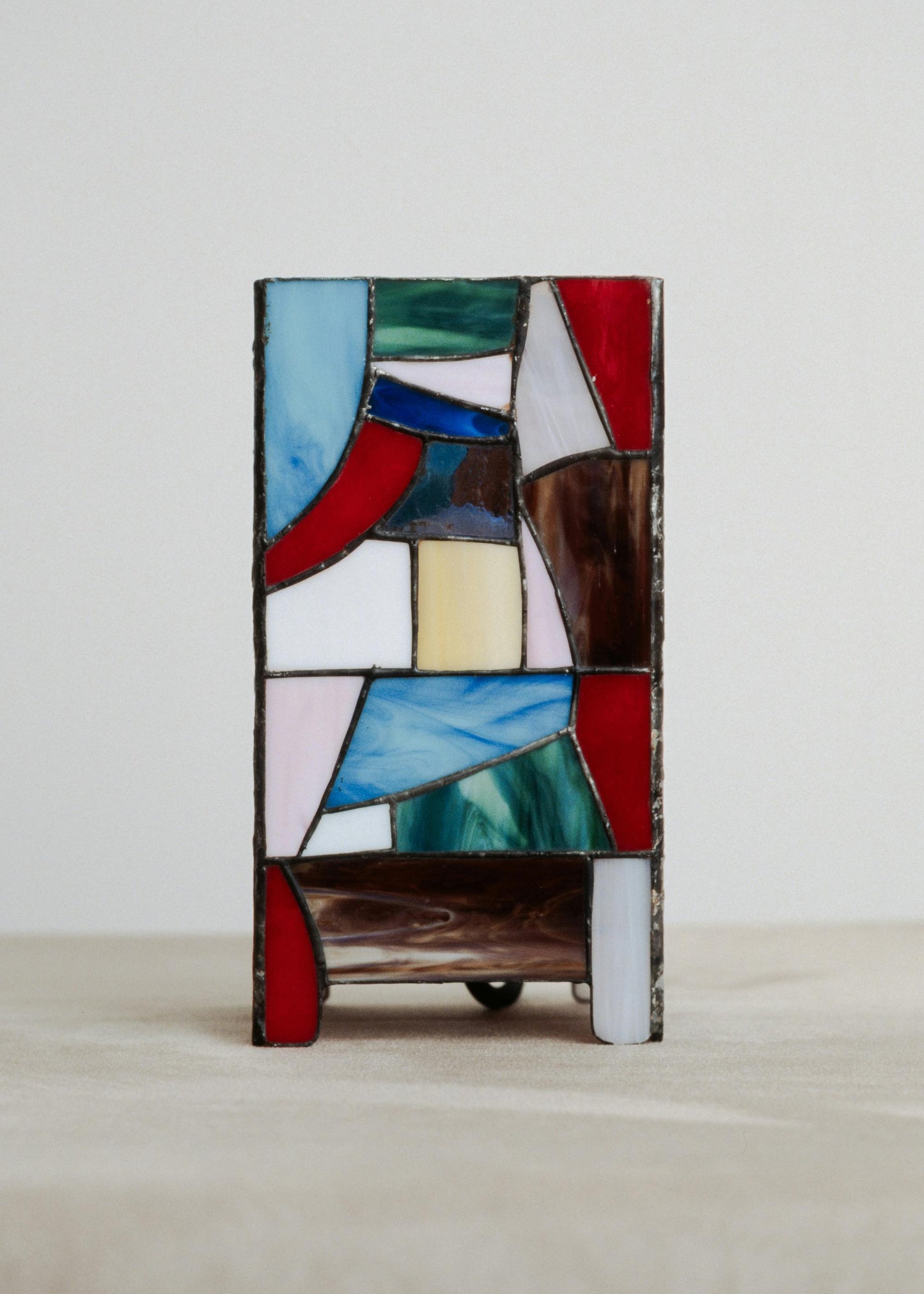 Mid-Century Glass Table Lamp