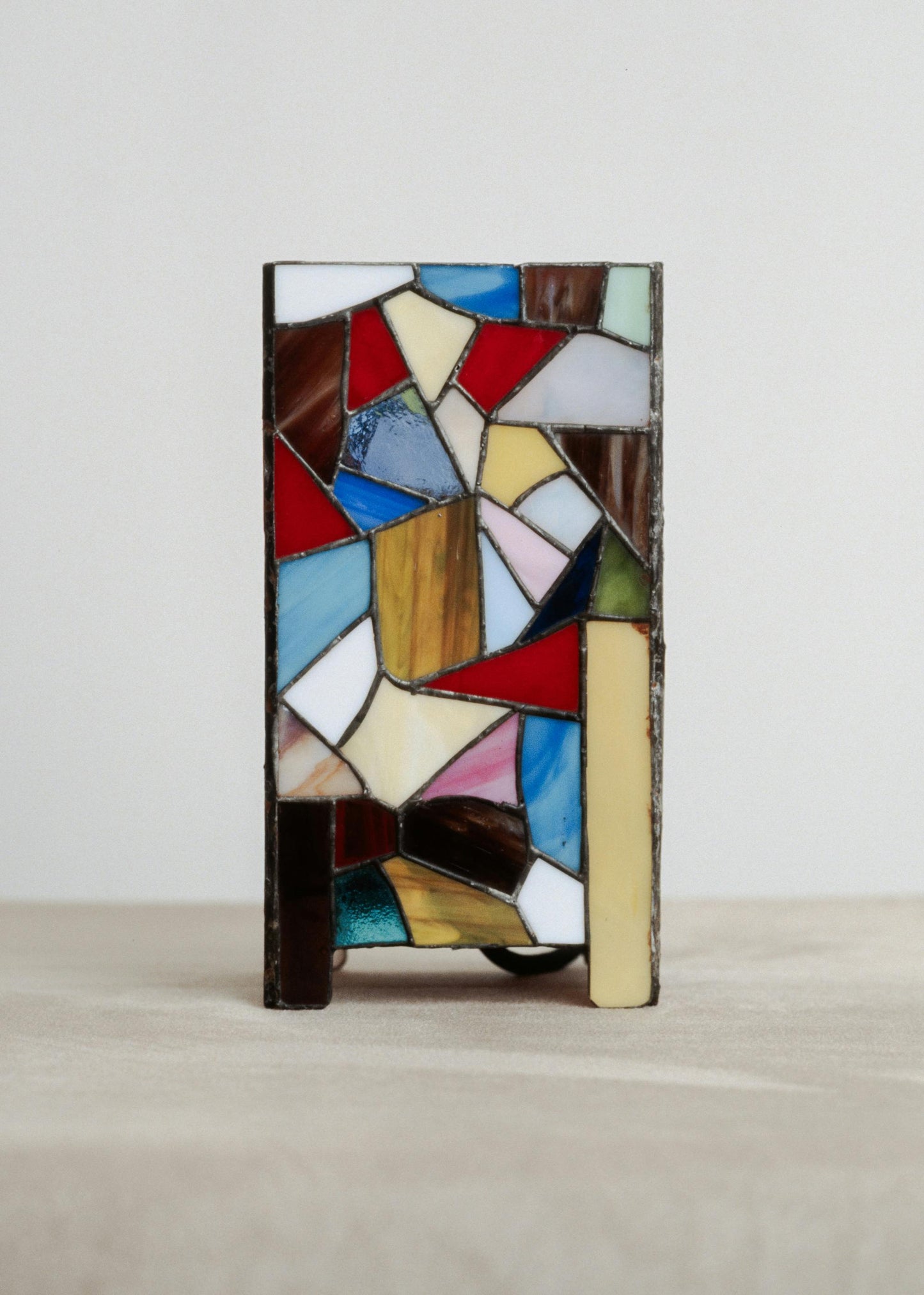 Mid-Century Glass Table Lamp