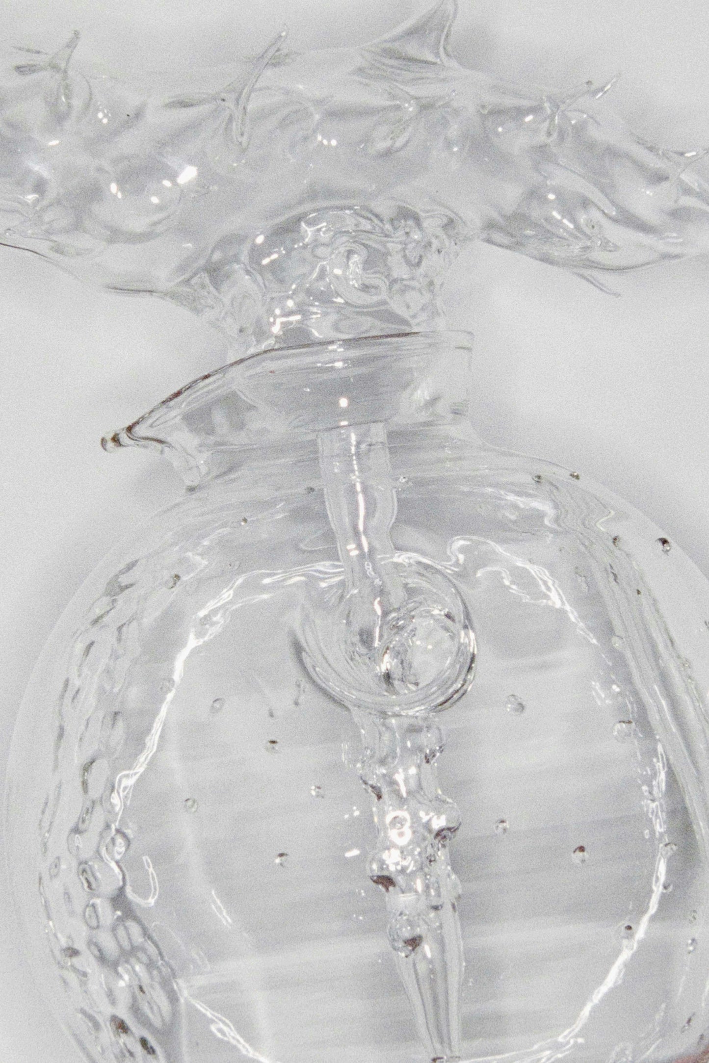 Glass Bulb Pitcher with Snail Cap